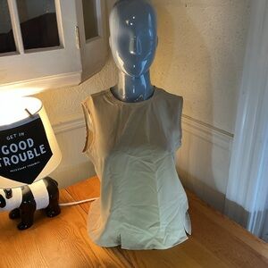 Karen Scott Beige Sleeveless Tank Top